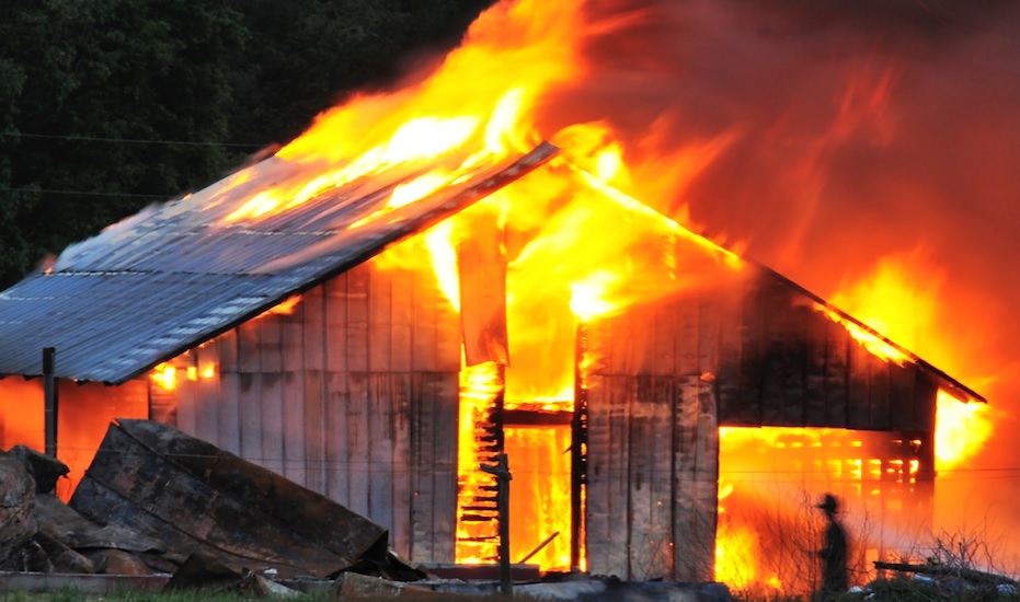 Incendio en el hogar